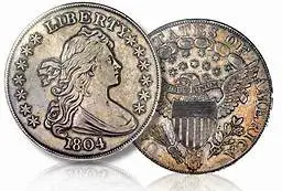 1804 Bust Silver Dollar Coin