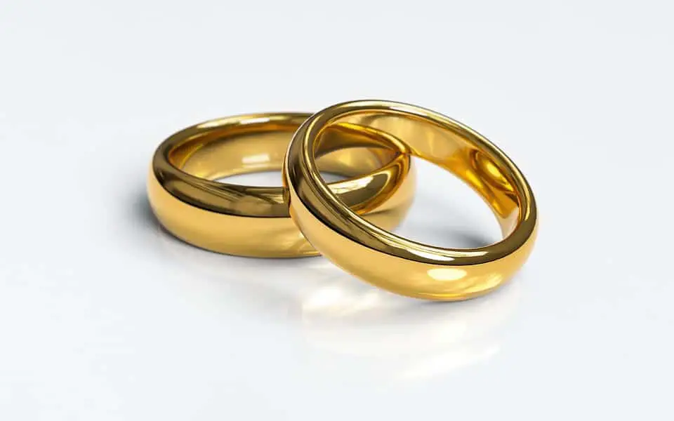 gold couple ring