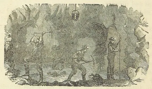 old image of miners